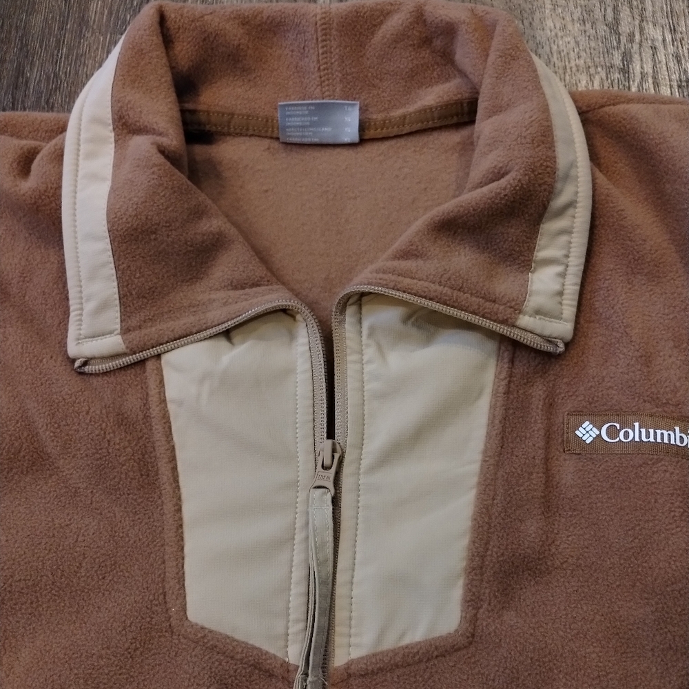 Women's Columbia Sequoia Grove 1/2 Zip Brown Fleece Pullover Size XL NWT - Picture 8 of 13